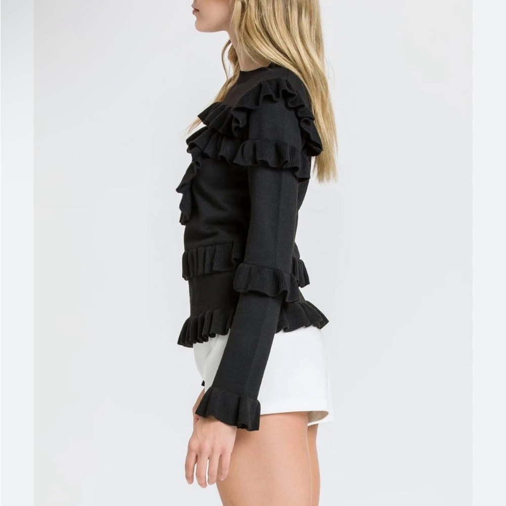 Endless Rose Ruffle Sweater Size XS - Picture 4 of 6